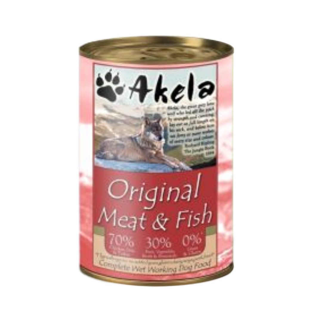 Akela Grain-Free Complete Wet Working Dog Food 70:30 Original 400g Single Tin