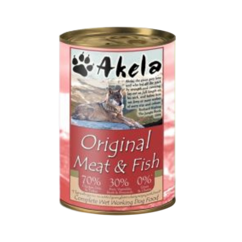 Akela Grain-Free Complete Wet Working Dog Food 70:30 Original 400g Single Tin